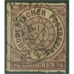 Norddeutscher Postbezirk 1 stämplat