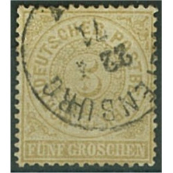 Norddeutscher Postbezirk 18 stämplat