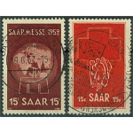 Saarland 317-318 stämplade