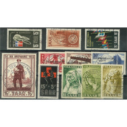 Saarland 357-367 stämplade