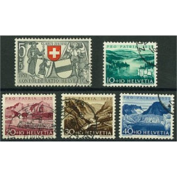 Schweiz 570-574 stämplade