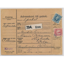 Sverige 66 på adresskort 1911