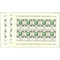 Nederländerna 880-882 ** miniark