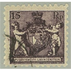 Liechtenstein 52A stämplat