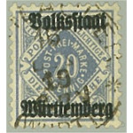 Württemberg 140b stämplad