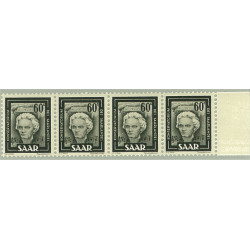 Saarland 273 III ** i 4-strip