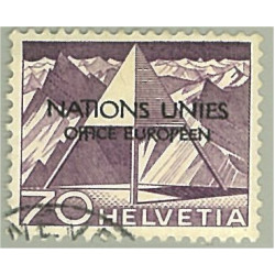 Schweiz ONU 11 stämplad