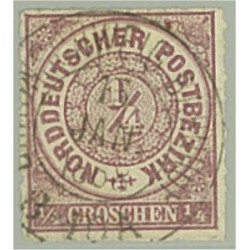 Norddeutscher Postbezirk 1 stämplat