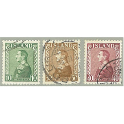 Island 218-220 stämplade