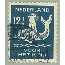 Nederländerna 232A stämplad