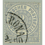 Norddeutscher Postbezirk 17 stämplad LANDSKRONA