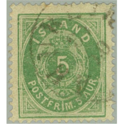Island 10c stämplad