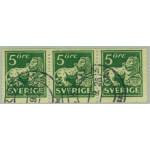 Sverige 143Ecx stämplat 3-strip