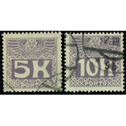 Österrike P45-P46 stämplade