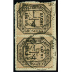 Norddeutscher Postbezirk D1 stämpalt par