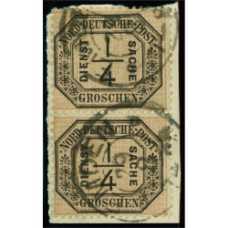 Norddeutscher Postbezirk D1 stämpalt par