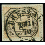 Norddeutscher Postbezirk D2 stämplad