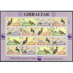 Gibraltar 619-622 stämplat miniark