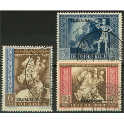 Tyska Riket 823-825 stämplade
