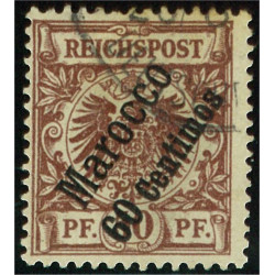 Tysk post i Marocko 6 stämplad