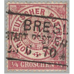 Norddeutscher Postbezirk 13 stämplad