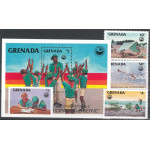 Grenada 1408-1411 + block 145 **