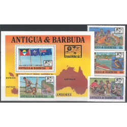 Antigua & Barbuda 1061-1064 + block 128 **