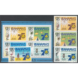 Bahamas 586-589 + block 45 **