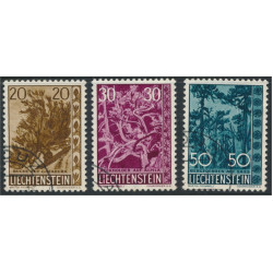 Liechtenstein 399-401 stämplade