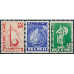 Island 252-254 stämplade