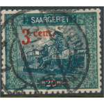 Saargebiet 70 IV stämplad
