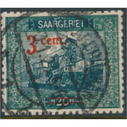 Saargebiet 70 IV stämplad