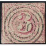 Thurn und Taxis 32 stämplad