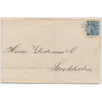 Sverige 9 pos 8023 med marmorering GÖTEBORG 4.3.1869