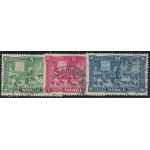 Norge 123-125 stämplade