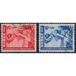 Norge 384-385 stämplade