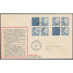 Sverige FDC 1.6.1957