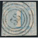 Thurn und Taxis 15 stämplad