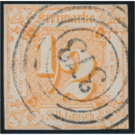 Thurn und Taxis 28 stämplad