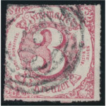 Thurn und Taxis 42 stämplad