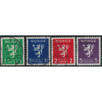 Norge 251-254 stämplade