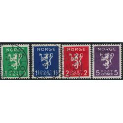 Norge 251-254 stämplade