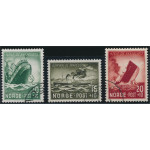 Norge 324-326 stämplade