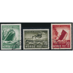 Norge 324-326 stämplade