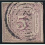 Thurn und Taxis 18 stämplad