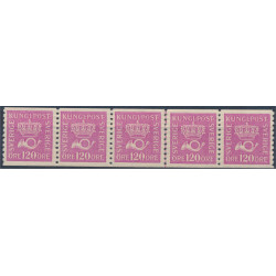 Sverige 172 tonat papper ** 5-strip