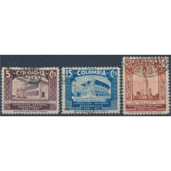 Colombia 381-383 stämplade