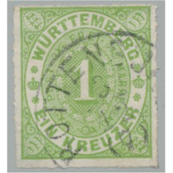 Württemberg 36a stämplad