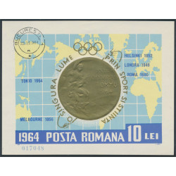 Rumänien block 59 stämplat