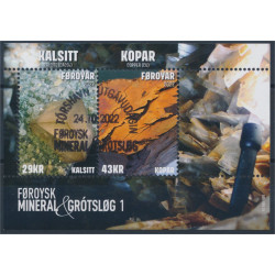 Färöarna block 84 stämplad